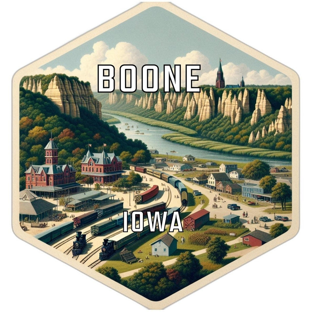 Boone Iowa Travel Destination Souvenir Vinyl Decal Sticker Image 1