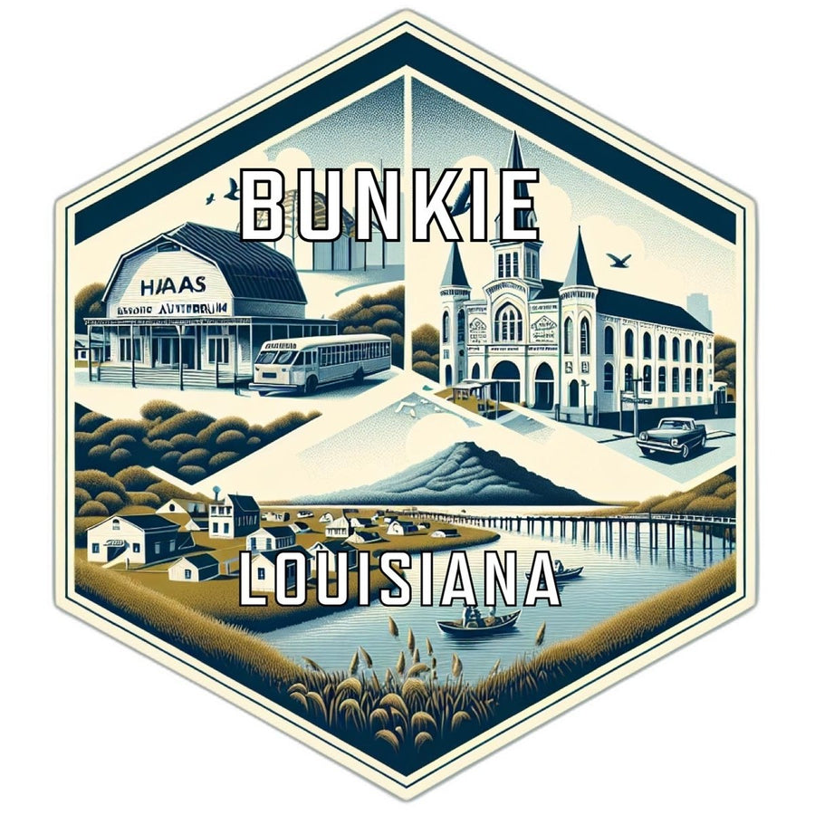 Bunkie Louisiana Travel Destination Souvenir Vinyl Decal Sticker Image 1