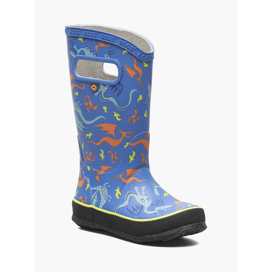 BOGS Unisex Kids Rainboots Dragon Blue Multi - 72998-460 Blue Multi Image 1