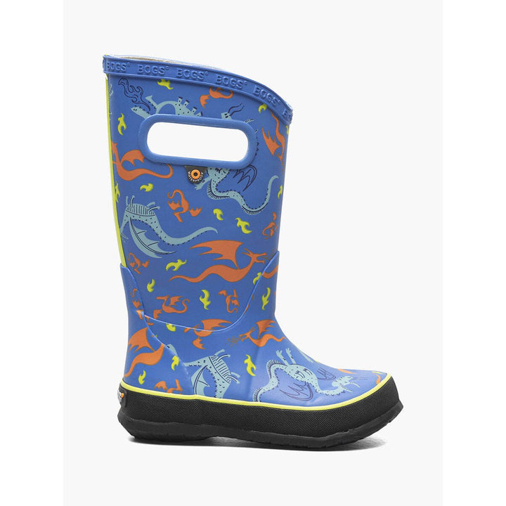 BOGS Unisex Kids Rainboots Dragon Blue Multi - 72998-460 Blue Multi Image 2