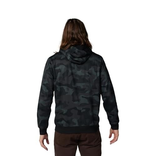 Fox Racing Mens Fox Head Camo Fleece Po BLACK Image 1