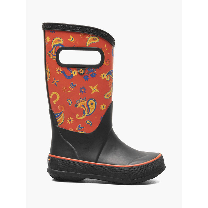 BOGS Unisex Kids Rainboot Western Rain Boots Red Multi - 72994-640 RED MULTI Image 2