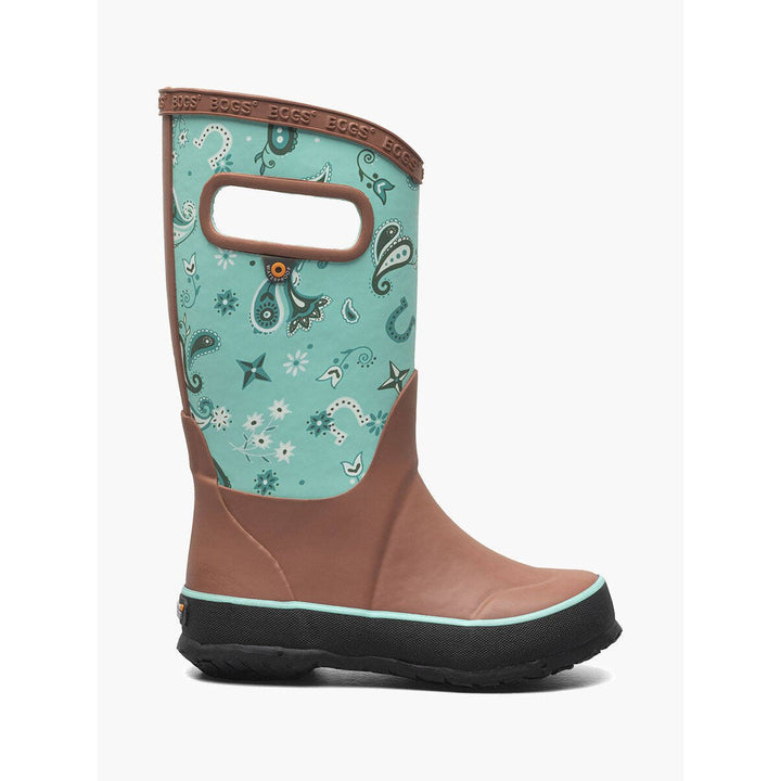 BOGS Unisex Kids Rainboot Western Rain Boots Turquoise Multi - 72994-463 TURQ MULTI Image 2