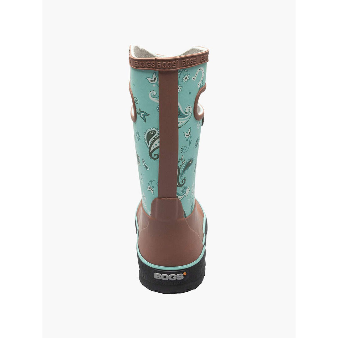 BOGS Unisex Kids Rainboot Western Rain Boots Turquoise Multi - 72994-463 TURQ MULTI Image 4