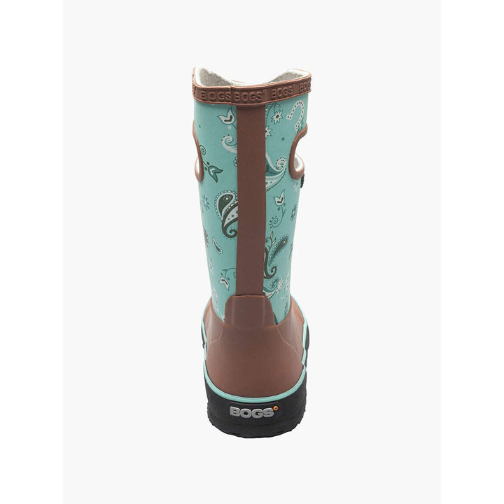 BOGS Unisex Kids Rainboot Western Rain Boots Turquoise Multi - 72994-463 TURQ MULTI Image 4