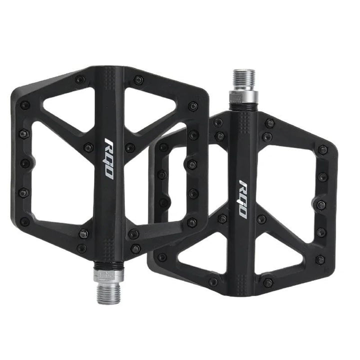 Nylon Platform MTB Bike Pedals  Flat Grip with Bearings Image 4