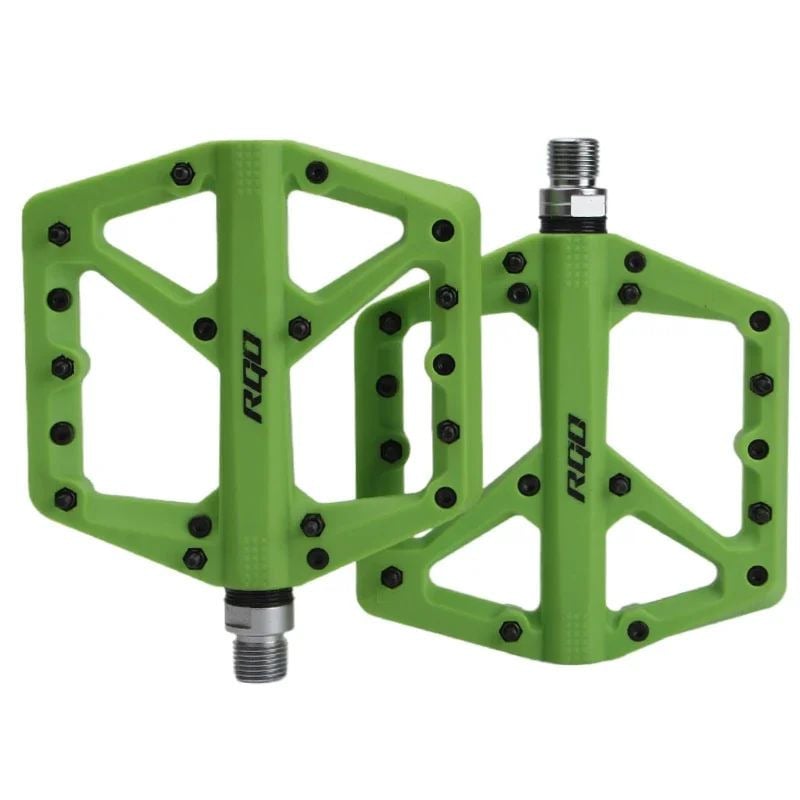 Nylon Platform MTB Bike Pedals  Flat Grip with Bearings Image 8