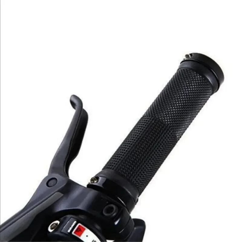 Non-Slip Rubber Bike Grips Double Alloy Lock Handlebar Grips Image 3