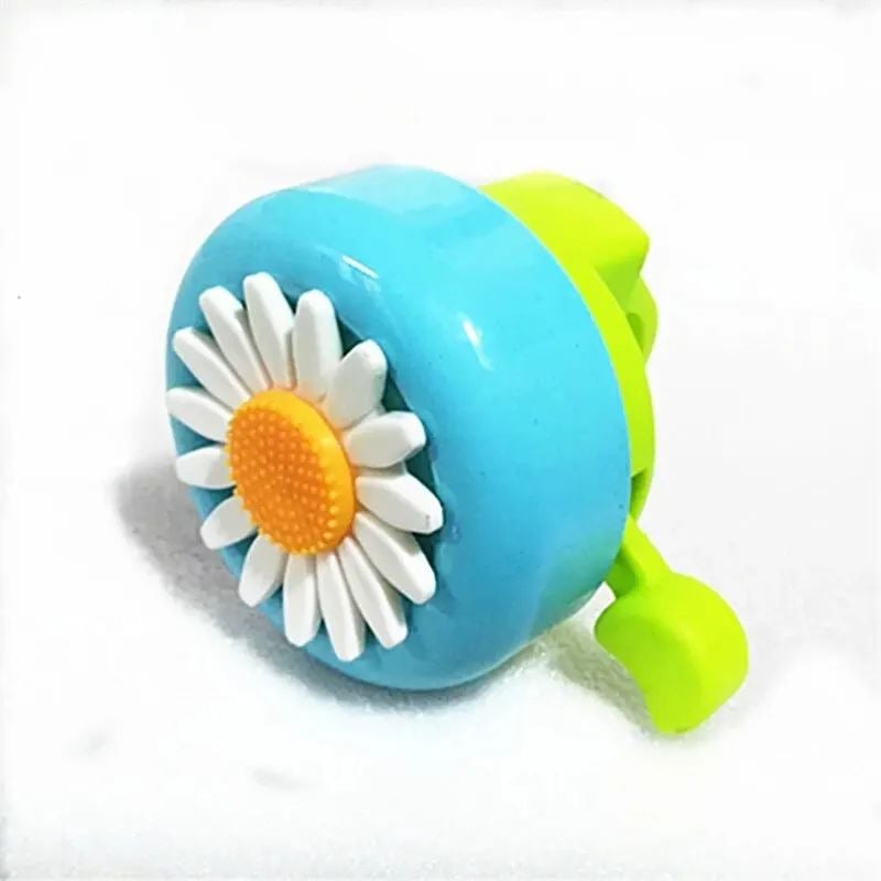 Kids Bike Bell  Flower Handlebar Horn with Multi-Color Ring Image 2