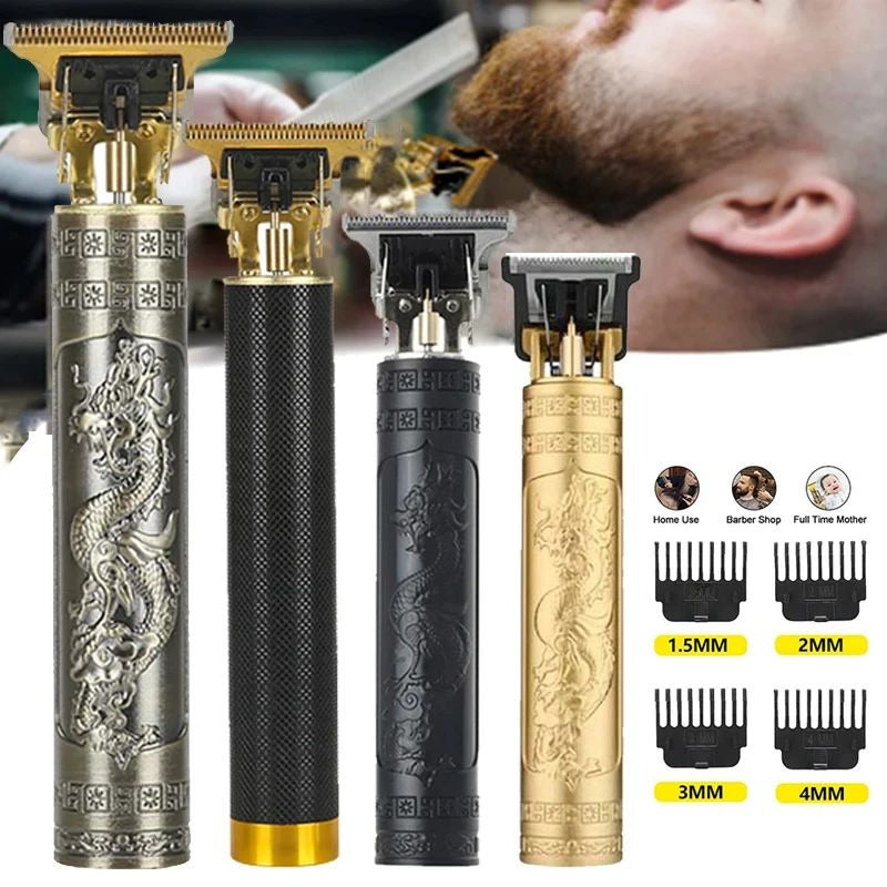 T9 USB Rechargeable Hair Clipper Trimmer for Men Beard Hair Cutting Image 1