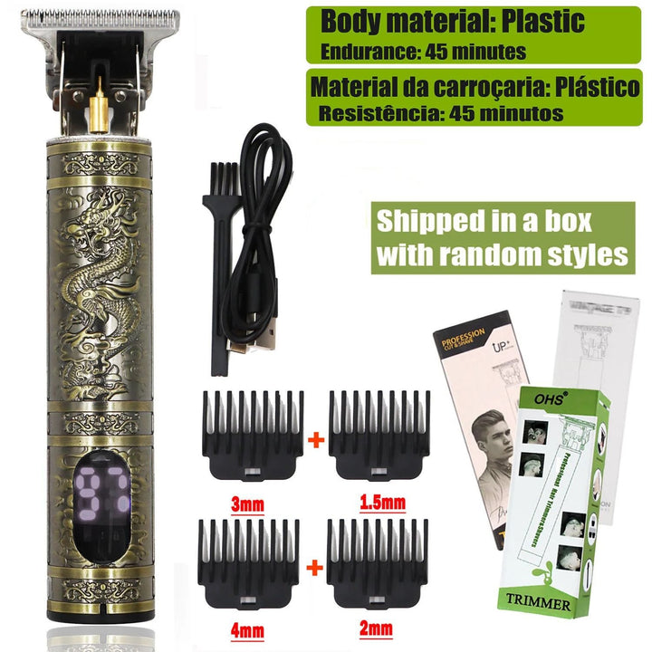 T9 USB Rechargeable Hair Clipper Trimmer for Men Beard Hair Cutting Image 9