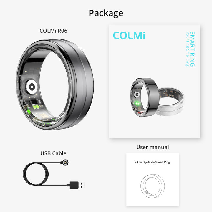 COLMI R06 Smart Ring Men Women Heart Rate and Blood Oxygen Monitor IP68 and 5ATM Waterproof Multi-sport Mode Image 6