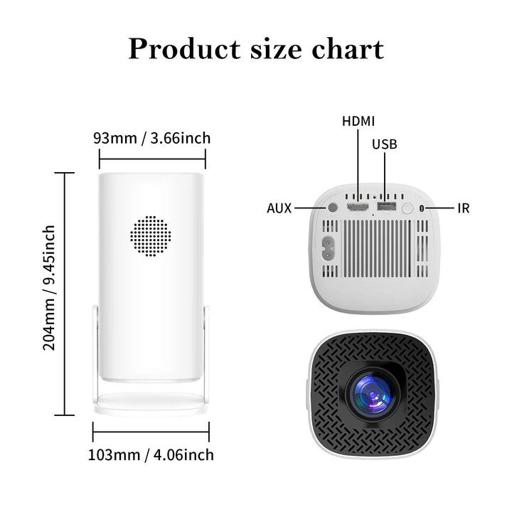 P30 Mini Smart Projector Android 11WiFi 6 4K Support Portable Home Cinema Image 6