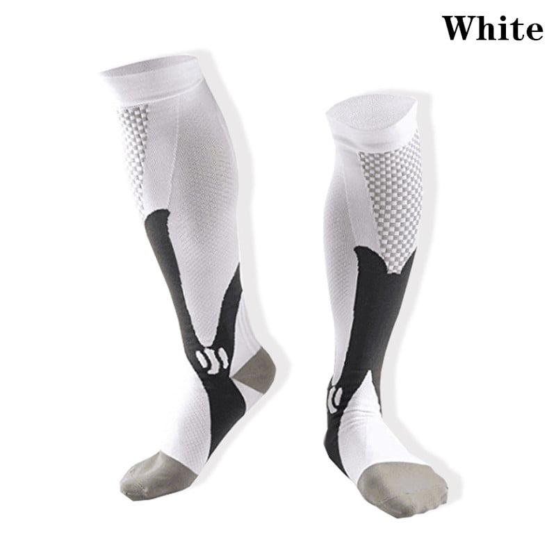 Running Men Women Compression Socks For Football Anti Fatigue Pain Relief 20-30 Mmhg Black Compression Socks Fit For Image 9