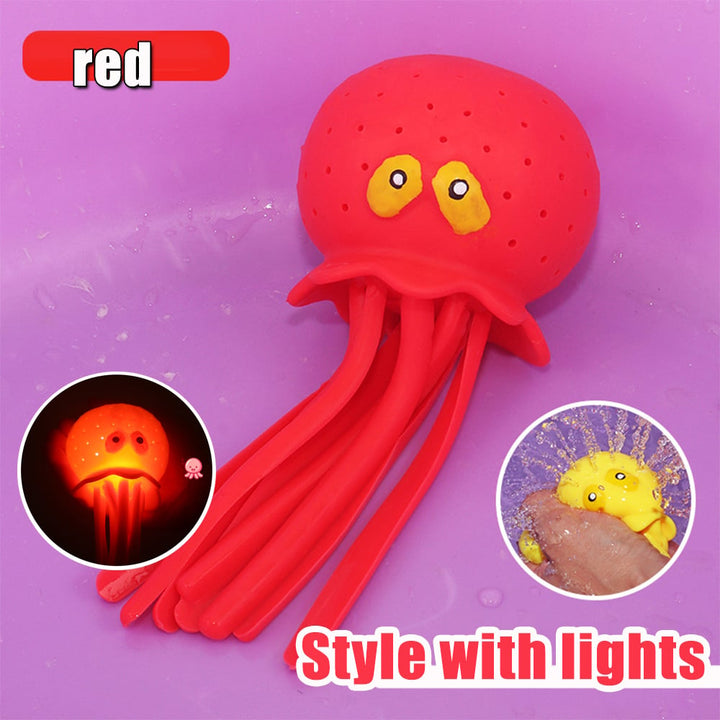 4 Colors Sponge Absorbent Octopus Baby Bath Toys Squeezing Stress Relief Toys Summer Swimming Pool Play Water Toy for Image 4