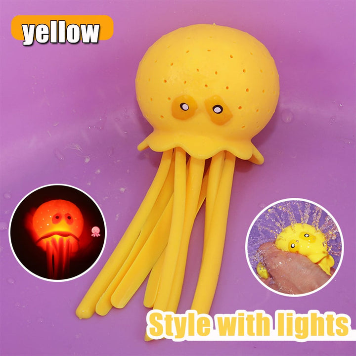 4 Colors Sponge Absorbent Octopus Baby Bath Toys Squeezing Stress Relief Toys Summer Swimming Pool Play Water Toy for Image 6