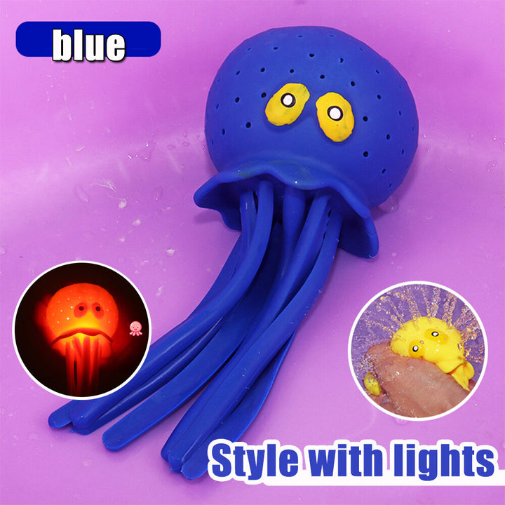 4 Colors Sponge Absorbent Octopus Baby Bath Toys Squeezing Stress Relief Toys Summer Swimming Pool Play Water Toy for Image 7