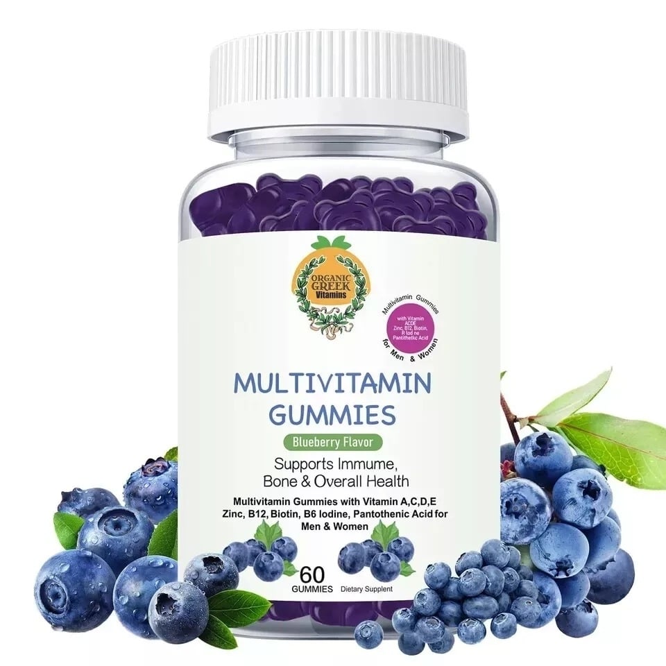 Organic Greek Multivitamin Gummies with Vitamin C 1000mg Non-GMO Vegan Friendly Image 4