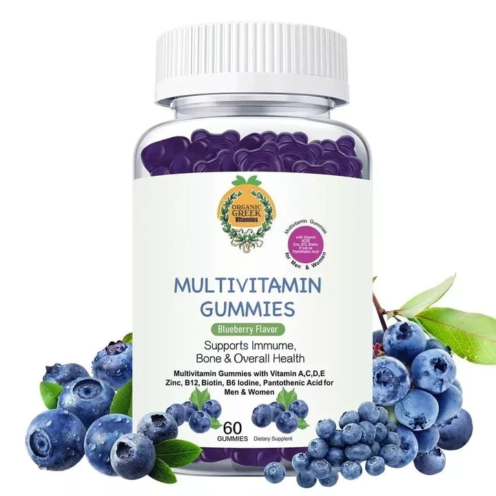 Organic Greek Multivitamin Gummies with Vitamin C 1000mg Non-GMO Vegan Friendly Image 7