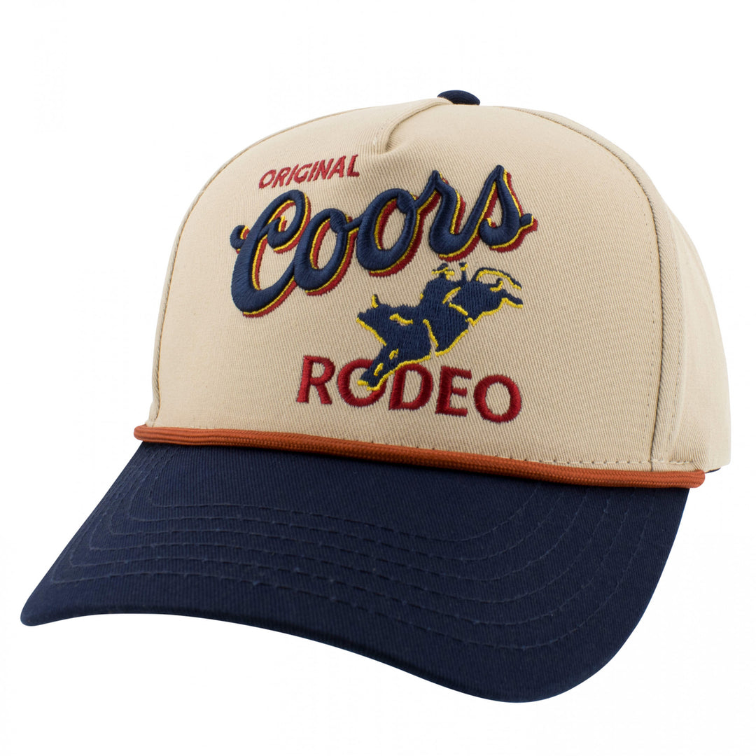 Coors Rodeo Cowboy Logo Embroidered Snapback Hat Image 1