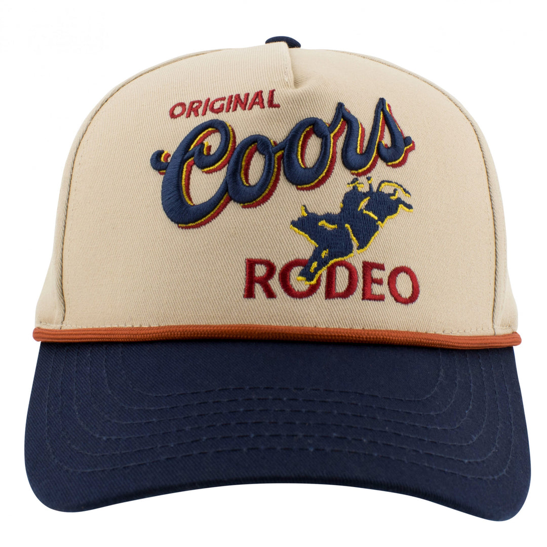 Coors Rodeo Cowboy Logo Embroidered Snapback Hat Image 2