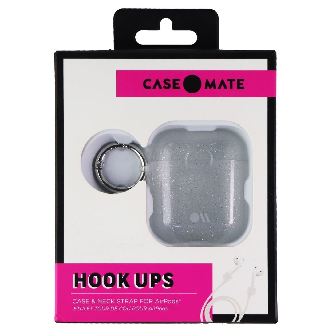 Case-Mate Hook Ups Case and Strap for Apple AirPods Series 1 and 2 - Crystal Glitter Image 1