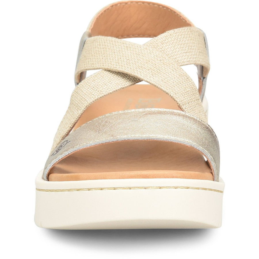 Born Womens Kasady Sandal Panna Cotta (light gold) Leather - BR0057330 LT GOLD (PANNA COTTA) METALLIC Image 1