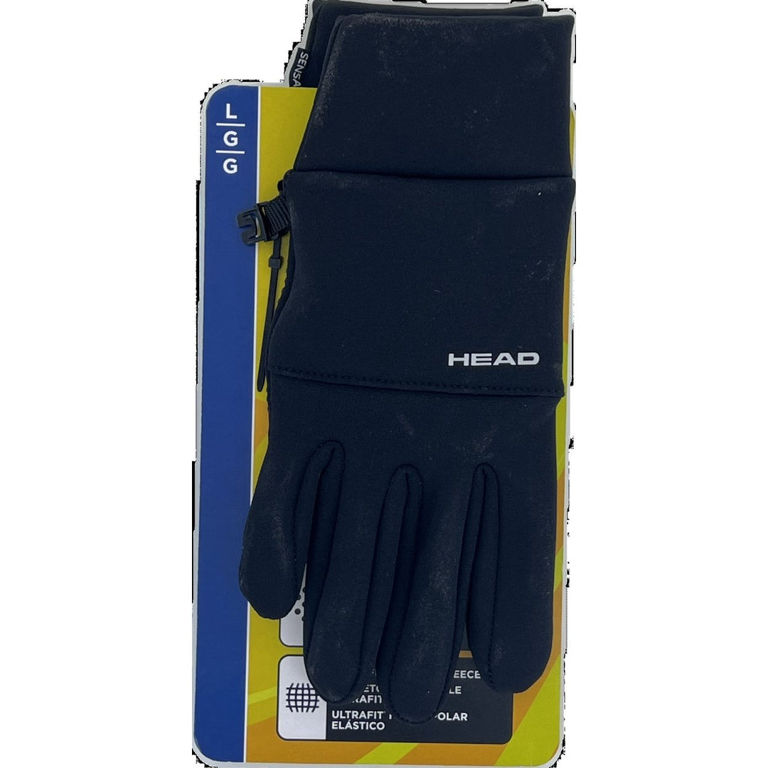 Head Mens Touchscreen Running Gloves 1 Pair Large (Black) Image 1