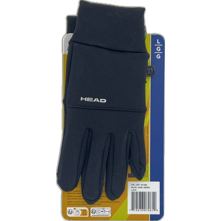 Head Mens Touchscreen Running Gloves 1 Pair Large (Black) Image 3