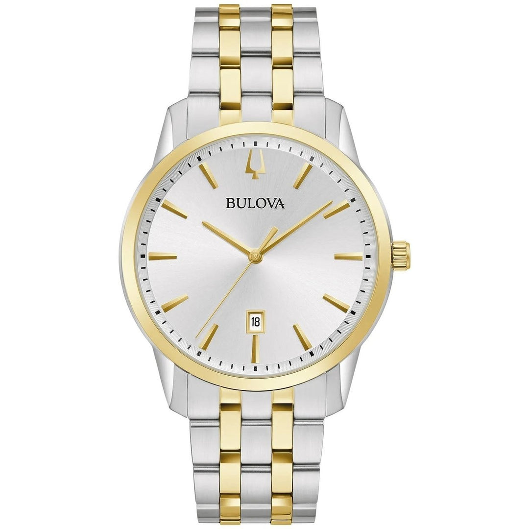 Bulova Mens Classic Silver Dial Watch - 98B385 Image 1