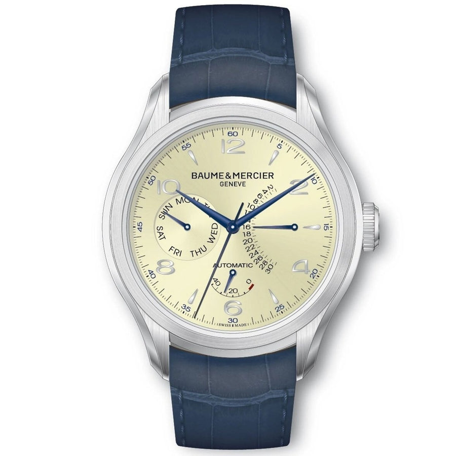 Baume and Mercier Mens Clifton Champagne Dial Watch - MOA10189 Image 1