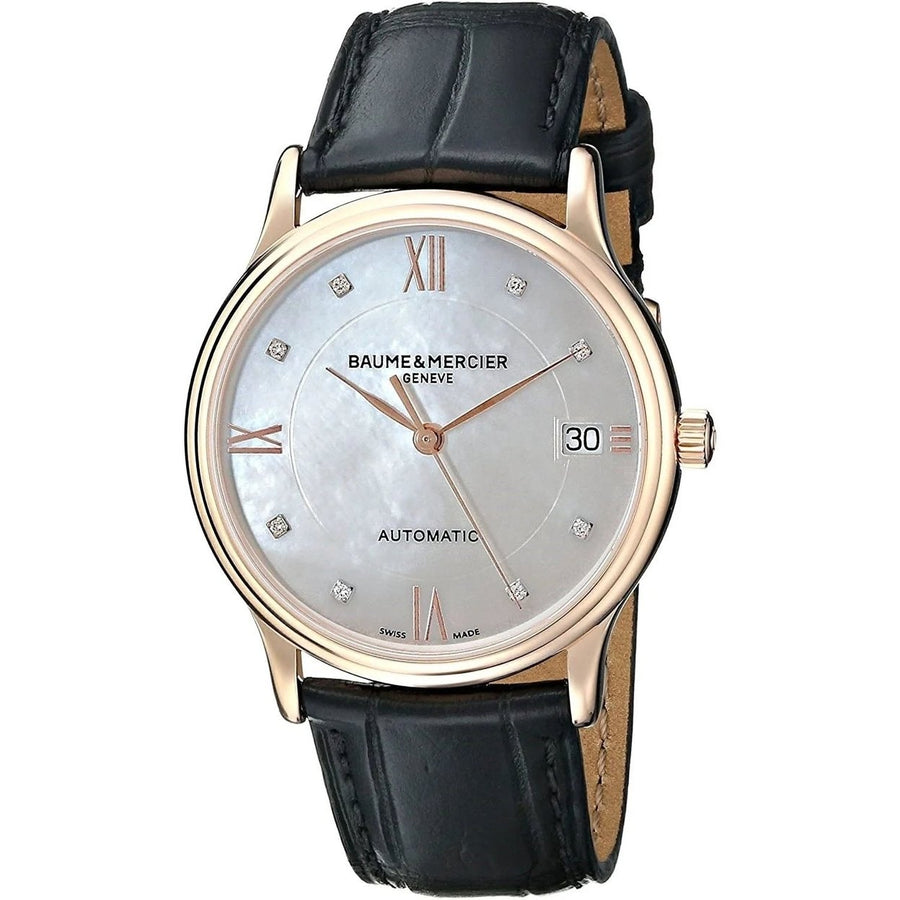 Baume and Mercier Mens Classima White MOP Dial Watch - MOA10077 Image 1