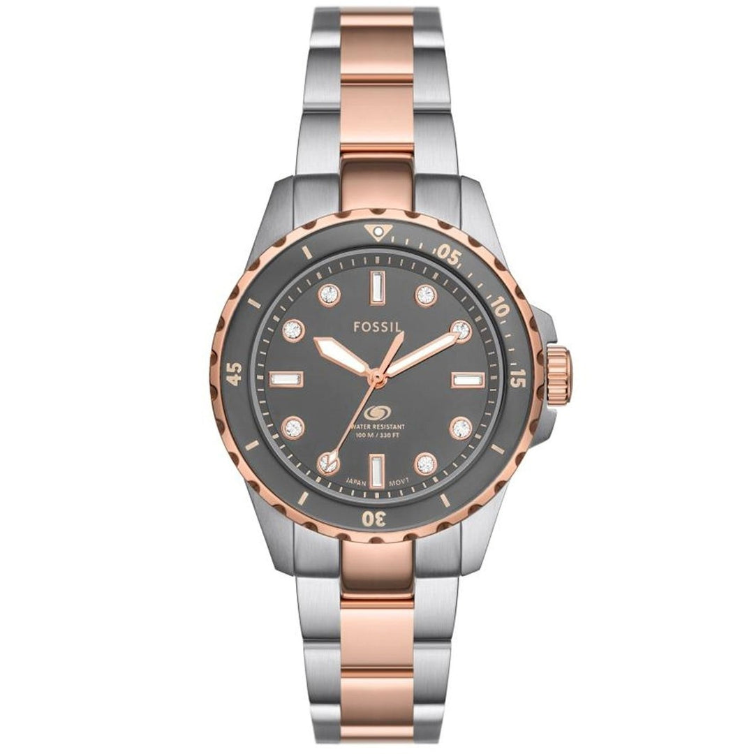 Fossil Womens Blue Dive Gray Dial Watch - ES5348 Image 1