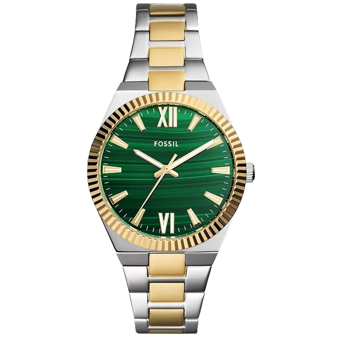 Fossil Womens Scarlette Green Dial Watch - ES5334 Image 1