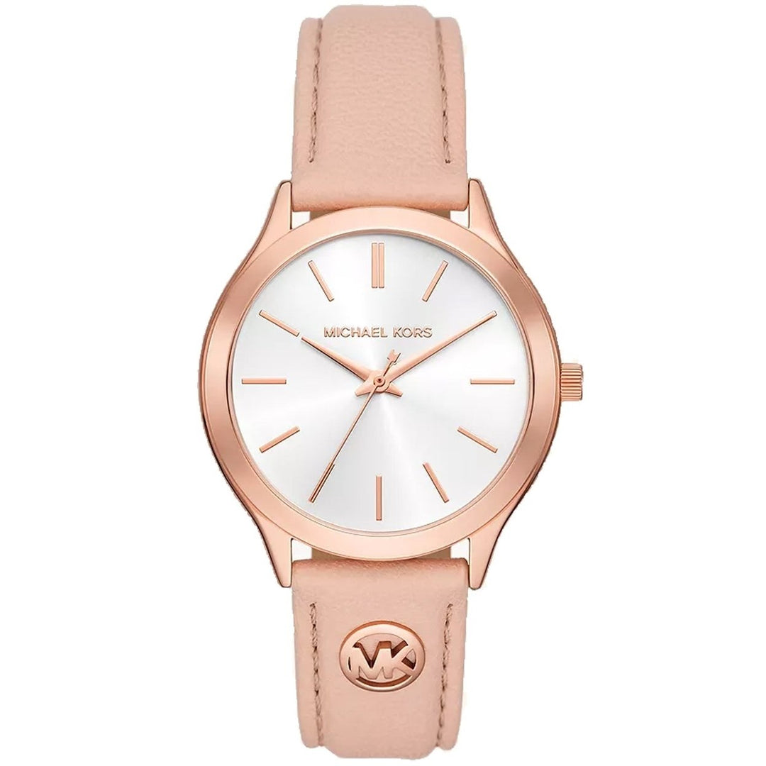 Michael Kors Womens Slim Runway White Dial Watch - MK7467 Image 1