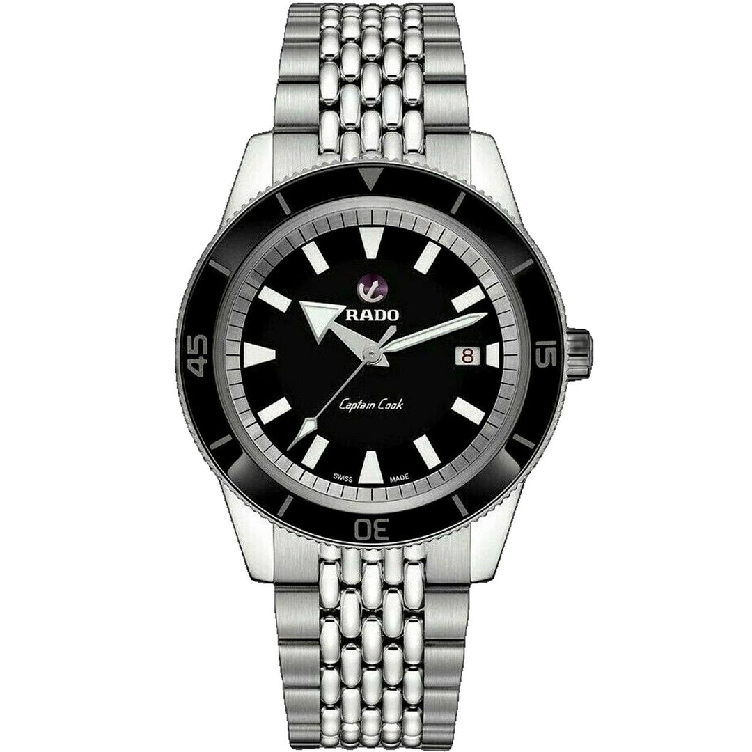 Rado Mens Captain Cook Black Dial Watch - R32505158 Image 1