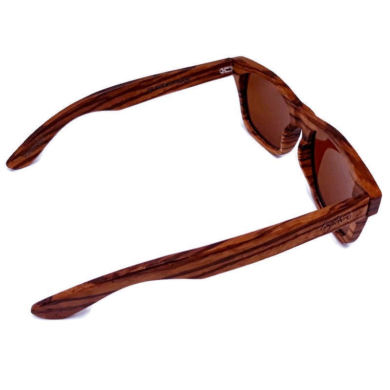 Zebrawood Full Frame Polarized Sunglasses Image 3