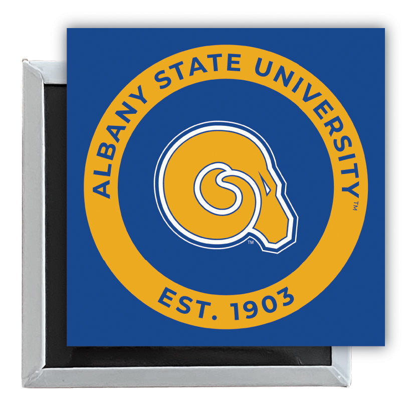 Albany State University 2.5"x 2.5" Fridge Magnet Officially Licensed Collegiate Product Image 1