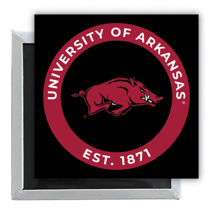 Arkansas Razorbacks 2.5"x 2.5" Fridge Magnet Officially Licensed Collegiate Product Image 1