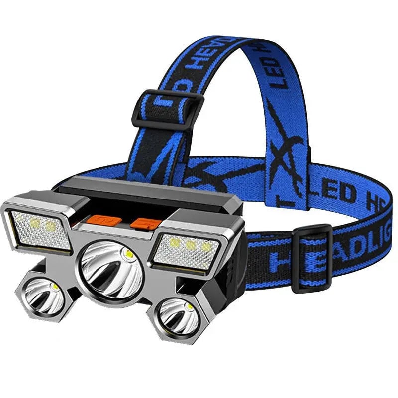 Headlamp With Built In Battery USB Rechargeable Image 1