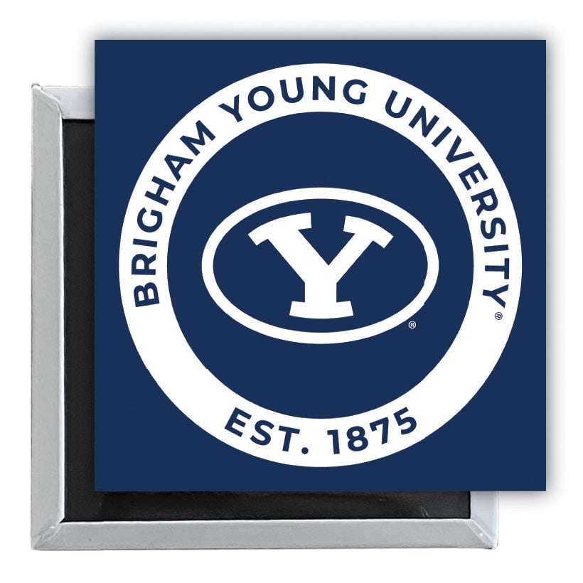 Brigham Young Cougars 2.5"x 2.5" Fridge Magnet Officially Licensed Collegiate Product Image 1