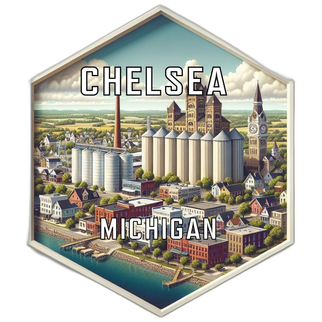 Chelsea Michigan Travel Destination Souvenir Vinyl Decal Sticker Image 1