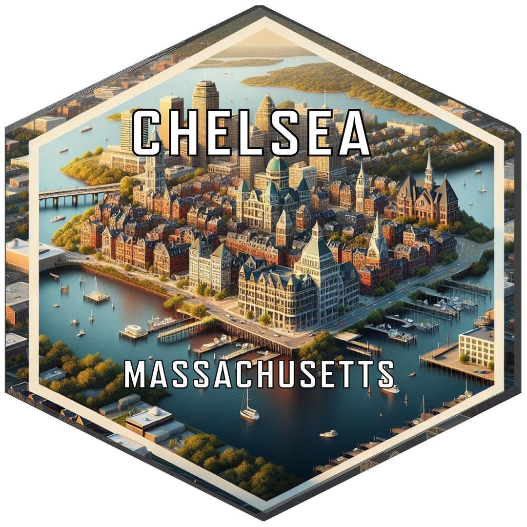 Chelsea Massachusetts Travel Destination Souvenir Vinyl Decal Sticker Image 1