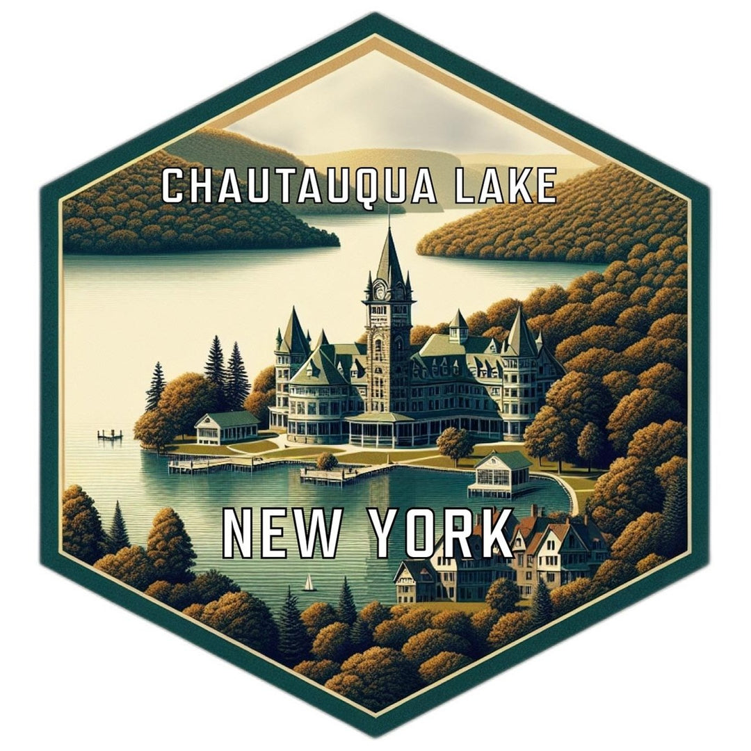 Chautauqua Lake York Travel Destination Souvenir Vinyl Decal Sticker Image 1