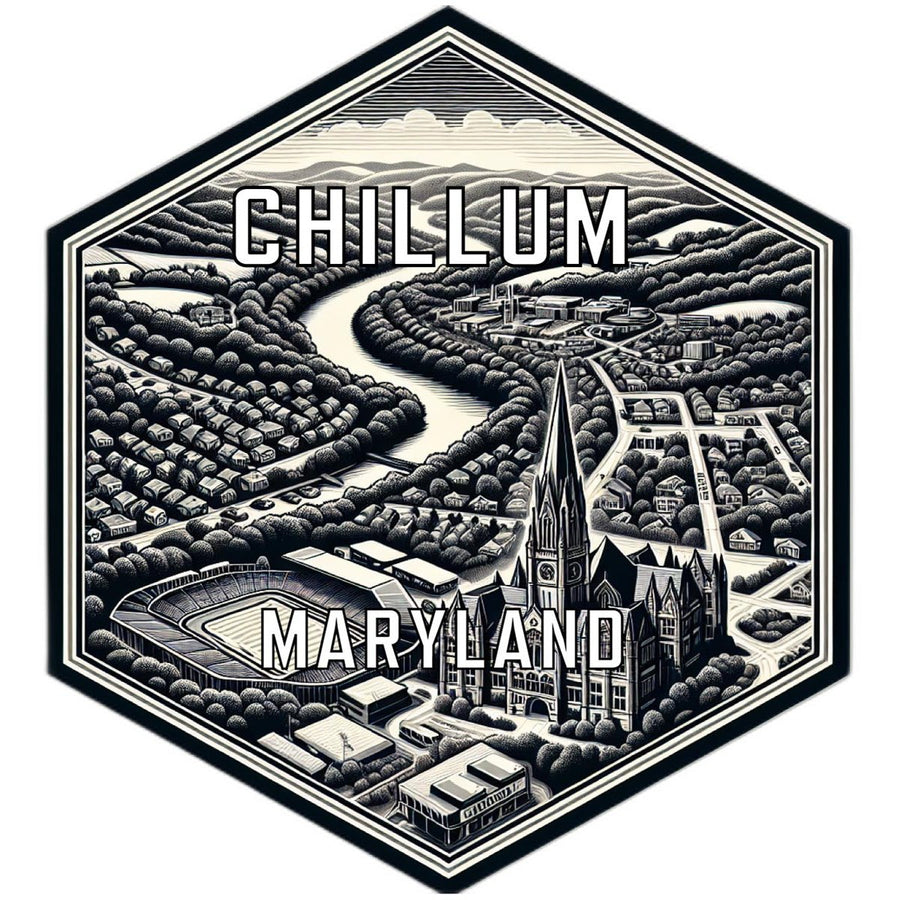 Chillum Maryland Travel Destination Souvenir Vinyl Decal Sticker Image 1