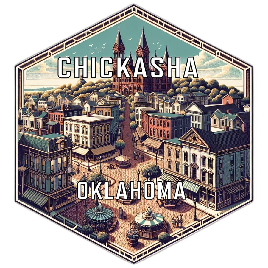 Chickasha Oklahoma Travel Destination Souvenir Vinyl Decal Sticker Image 1