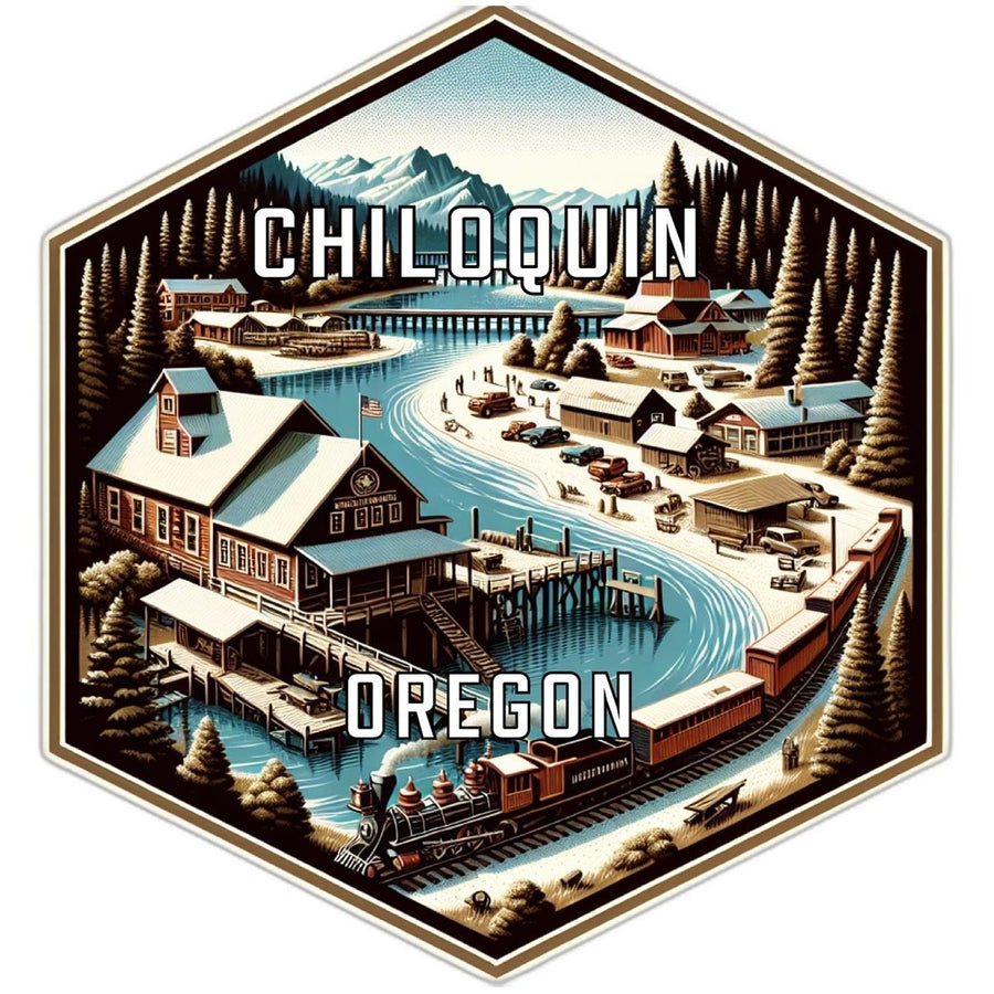 Chiloquin Oregon Travel Destination Souvenir Vinyl Decal Sticker Image 1