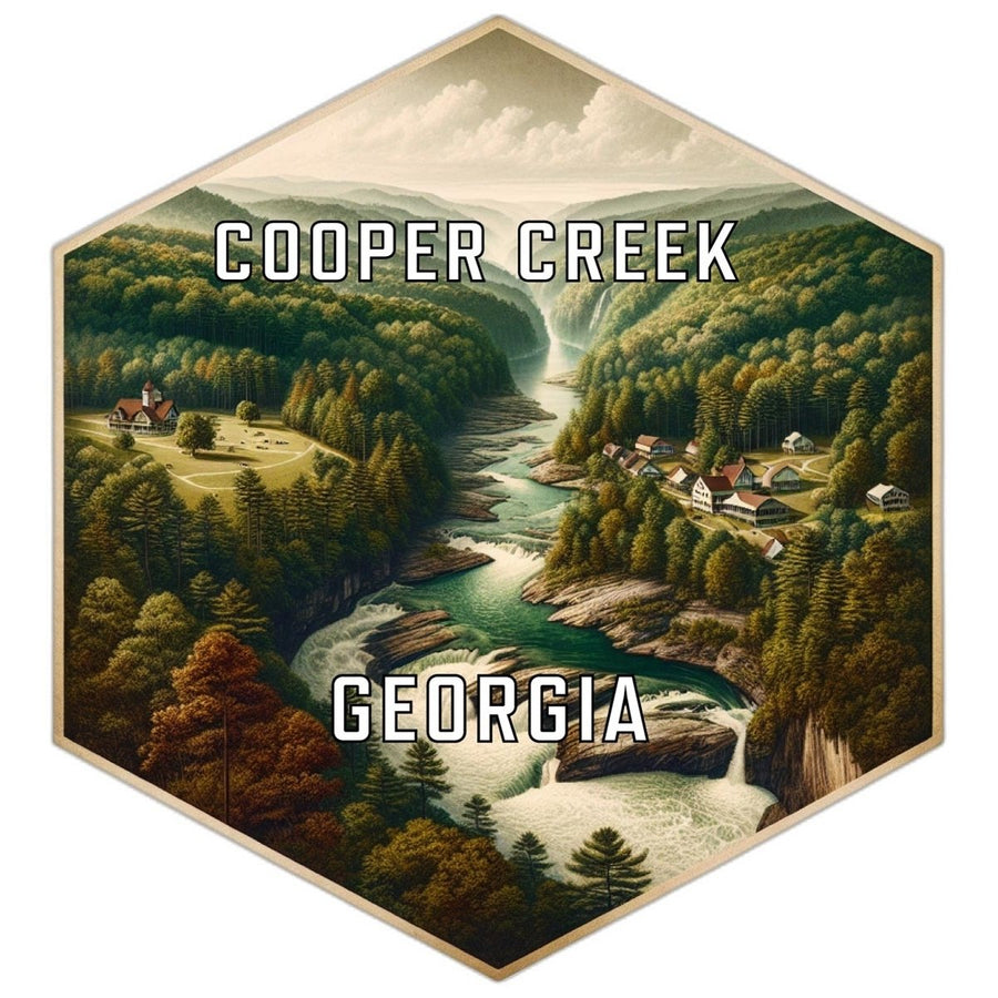 Cooper Creek Georgia Travel Destination Souvenir Vinyl Decal Sticker Image 1