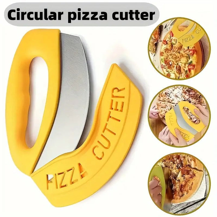 Ultra-Sharp Stainless Steel Pizza Cutter With Rocker Arm Image 6