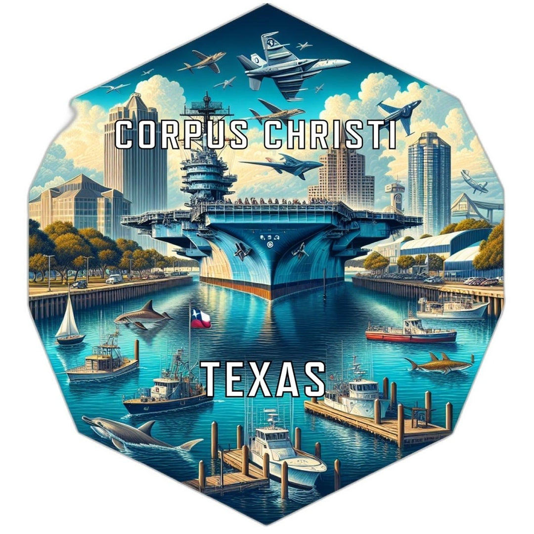 Corpus Christi Texas Travel Destination Souvenir Vinyl Decal Sticker Image 1